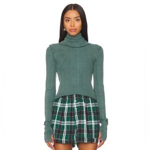 Free People We The Free Brynn Turtleneck Top Long Sleeve Ribbed XS